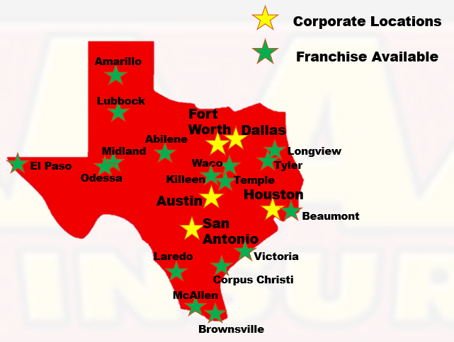 Locations inTexas